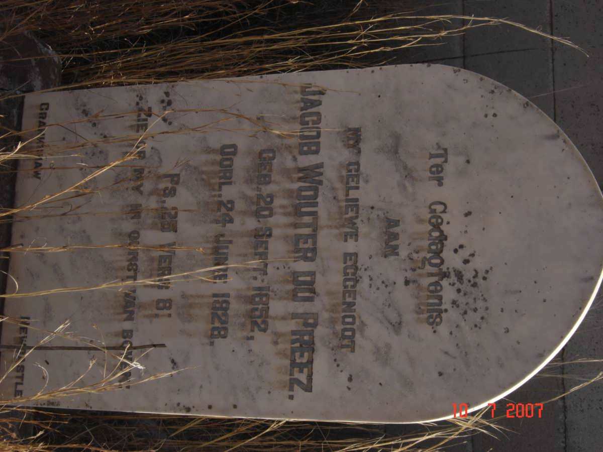 PREEZ Jacob Wouter, du 1852-1928