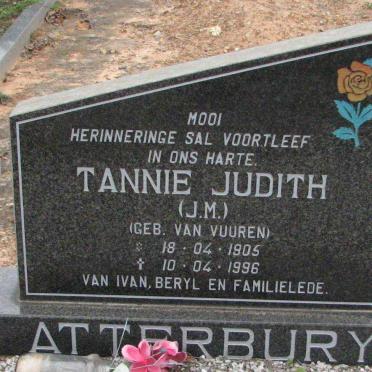 ATTERBURY J.M. geb VAN VUUREN 1905-1996