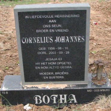 BOTHA Cornelius Johannes 1956-2003