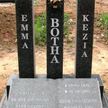 BOTHA Emma Kezia 1949-2001