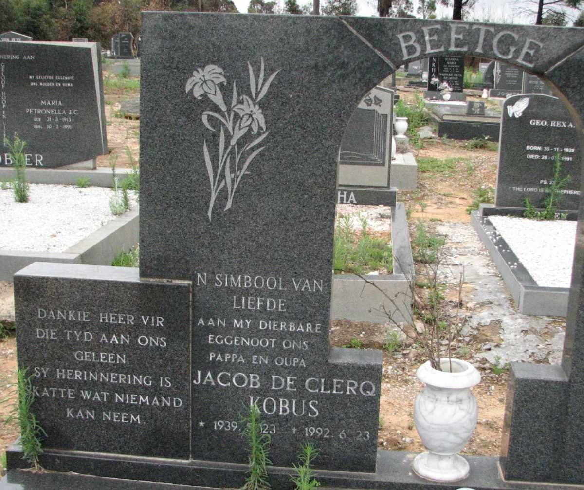 BEETGE Jacob de Clerq 1939-1992