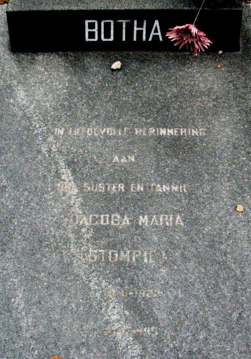BOTHA Jacoba Maria