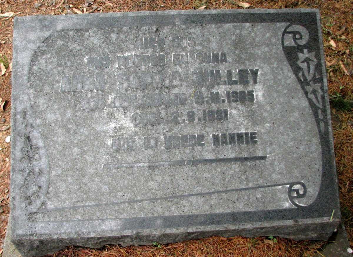 HULLEY Anna Sophia 1905-1981