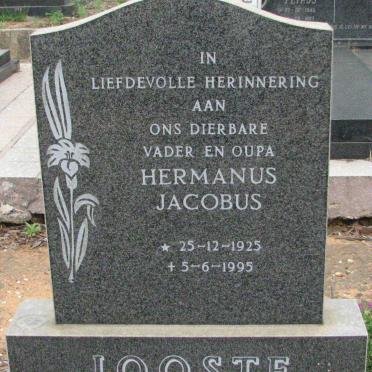 JOOSTE Hermanus Jacobus 1925-1995