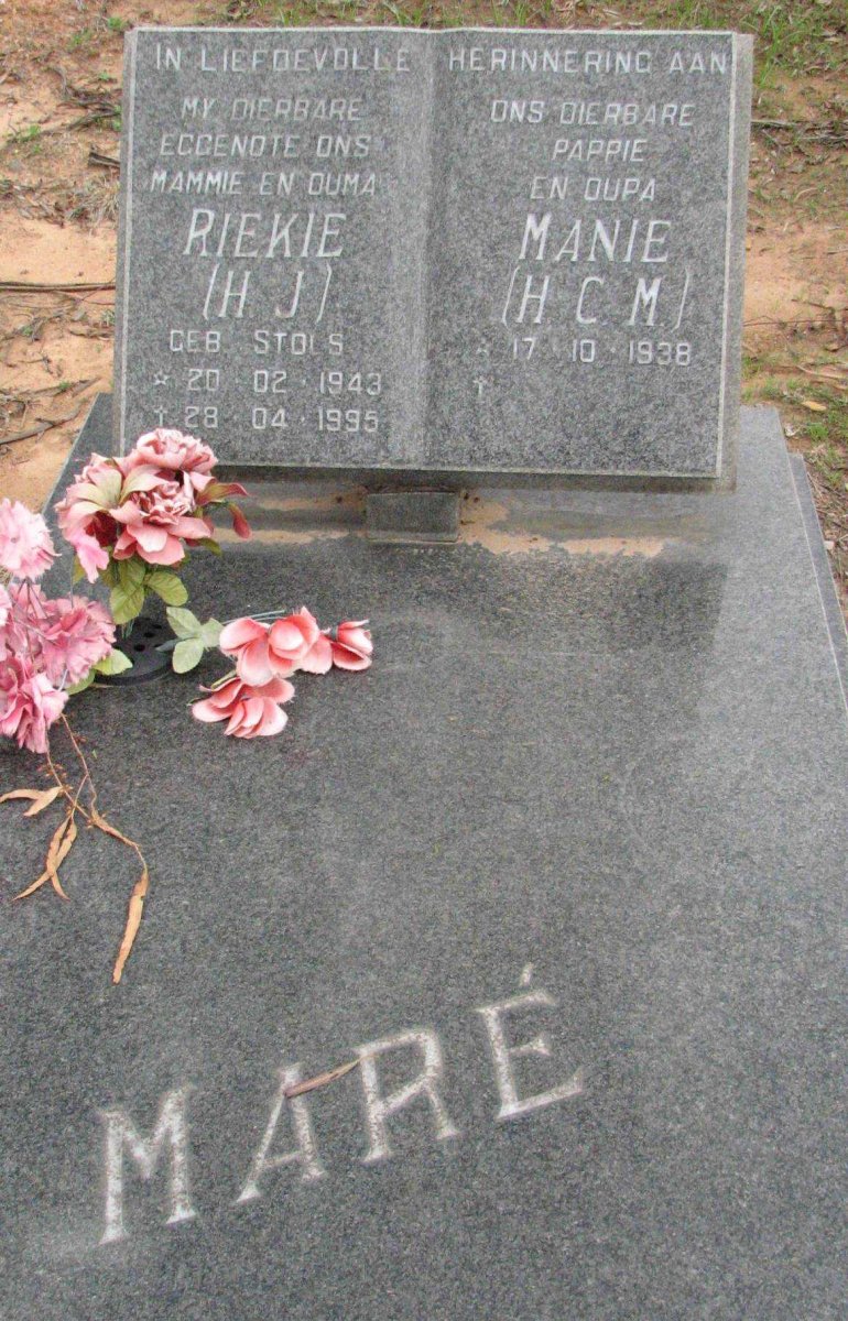 MARÉ H.C.M.1938- &amp; H.J.STOLS 1943-1995