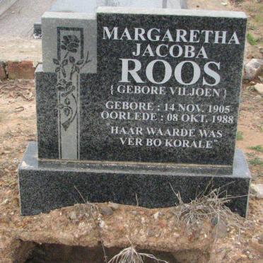 ROOS Margaretha Jacoba geb VILJOEN 1905-1988