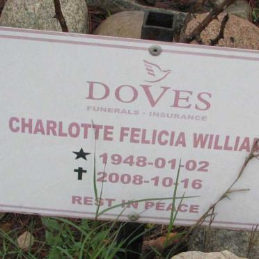 WILLIAMS Charlotte Felecia 1948-2008
