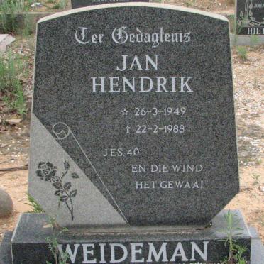 WEIDEMAN Jan Hendrik 1949-1988