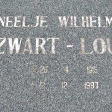 ZWART-LOUW Neelje Wilhelmina 1915-1997