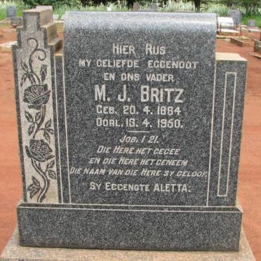 BRITZ M.J. 1884-1950