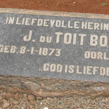 BÖNING J. du Toit 1873-1937