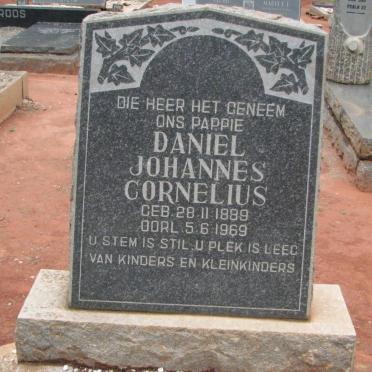 CORNELIUS Daniel Johannes 1889-1969