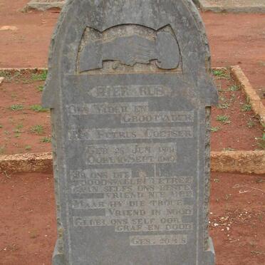 COETZER Jan Petrus 1861-1949