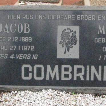 COMBRINK Jacob 1899-1972 &amp; Maria E.F. 1900-1973