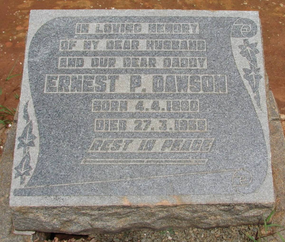 DAWSON Ernest P. 1890-1958