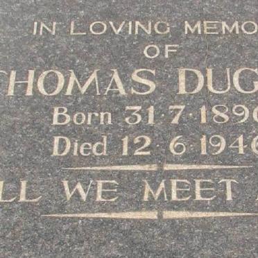 DUGGAN Thomas 1896-1946