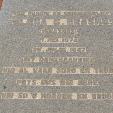 ERASMUS Helena G. nee ERASMUS 1874-1947