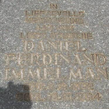 IMMELMAN Daniel Ferdinand 1962-1964