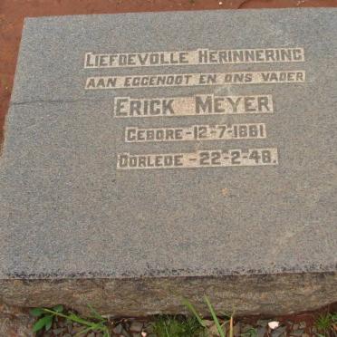 MEYER Erick 1881-1948