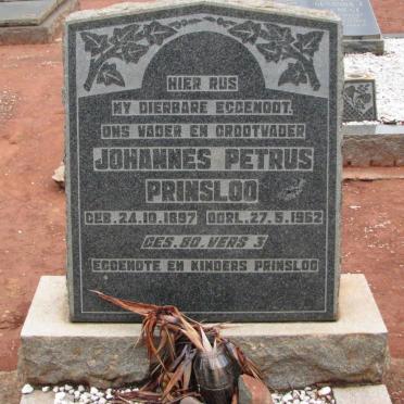 PRINSLOO Johannes Petrus 1897-1962