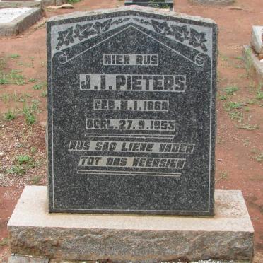 PIETERS J.I. 1869-1953
