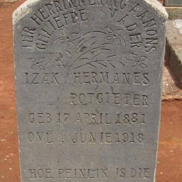POTGIETER Izak Hermanes 1881-1918