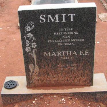 SMIT Martha F.F. 1919-1995