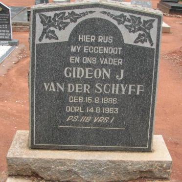 SCHYFF Gideon J., van der 1886-1963