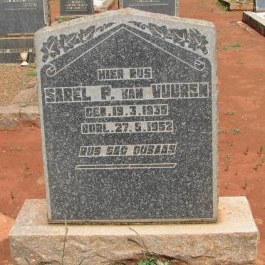 VUUREN Sarel P., van 1935-1952
