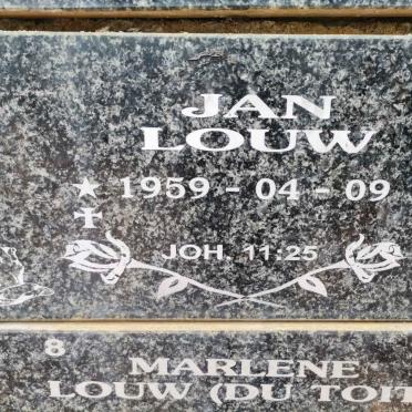 LOUW Jan 1959-