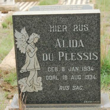 PLESSIS Alida, du 1934-1934