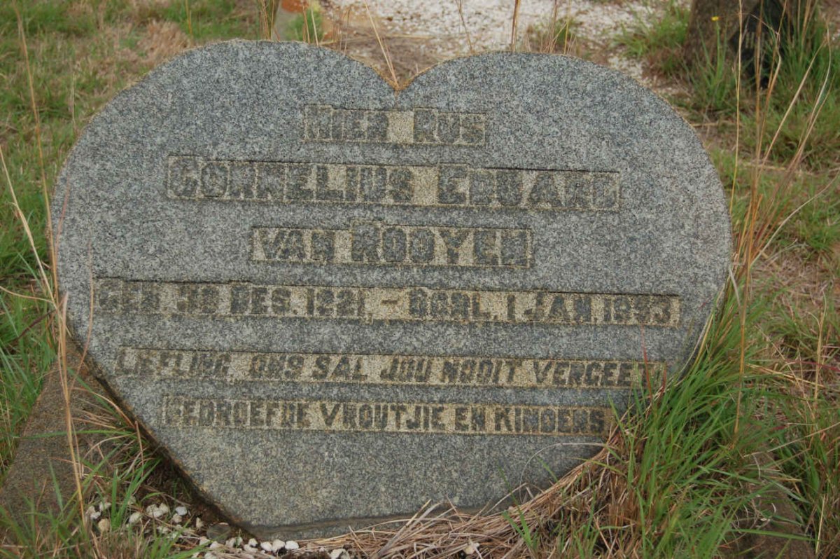 ROOYEN Cornelius Eduard, van 1921-1953