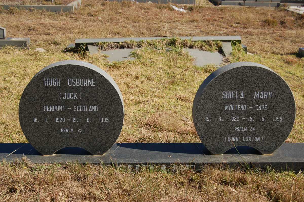 COCHRANE Hugh Osborne 1920-1995 &amp; Sheila Mary LOXTON 1922-1998