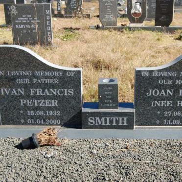 SMITH Ivan Francis Petzer 1932-2000 &amp; Joan Irene HUNT 1939-2008