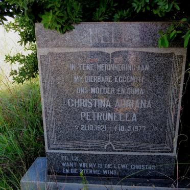 NELL Christina Adriana Petronella 1921-1977