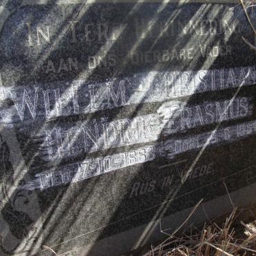 ERASMUS Willem Christiaan Hendrik 18?3-1954