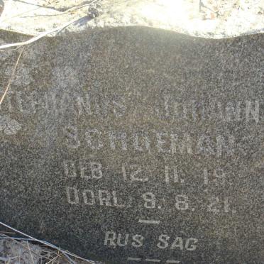 SCHOEMAN Stephanus Johannes 1919-1921