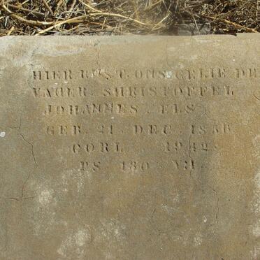 ELS Christoffel Johannes 1856-1942