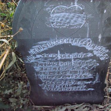 PRETORIUS Petrus Corneulis 1857-1925