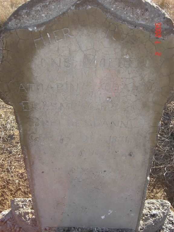 ERASMUS Catharina Johanna nee BREDENHANN 1874-