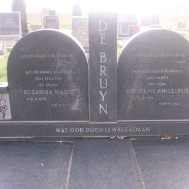 BRUYN Rudolph Phillipus, de 1913-1981 &amp; Susanna Maria 1923-1957