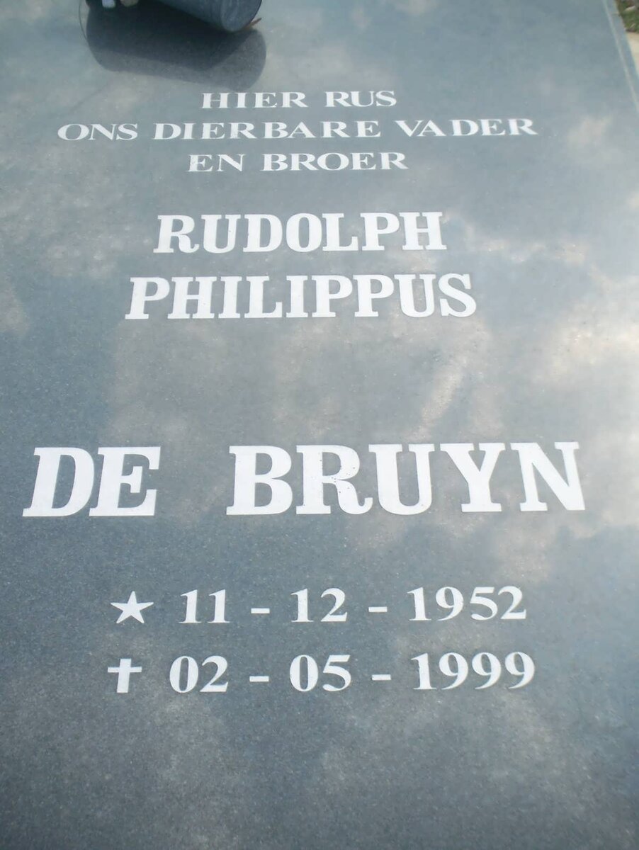 BRUYN Rudolph Philippus, de 1952-1999