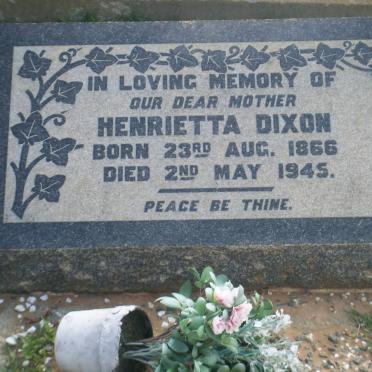 DIXON Henrietta 1866-1945