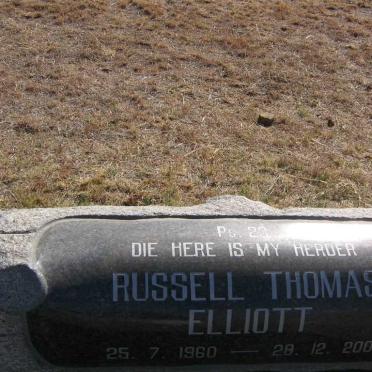 ELLIOTT Russell Thomas 1960-2001