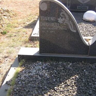 HORN Barend Christoffel 1945-