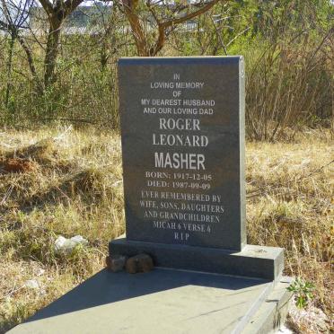 MASHER Roger Leonard 1917-1987