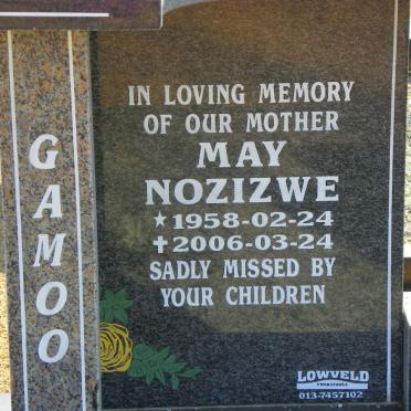 GAMOO May Nozizwe 1958-2006