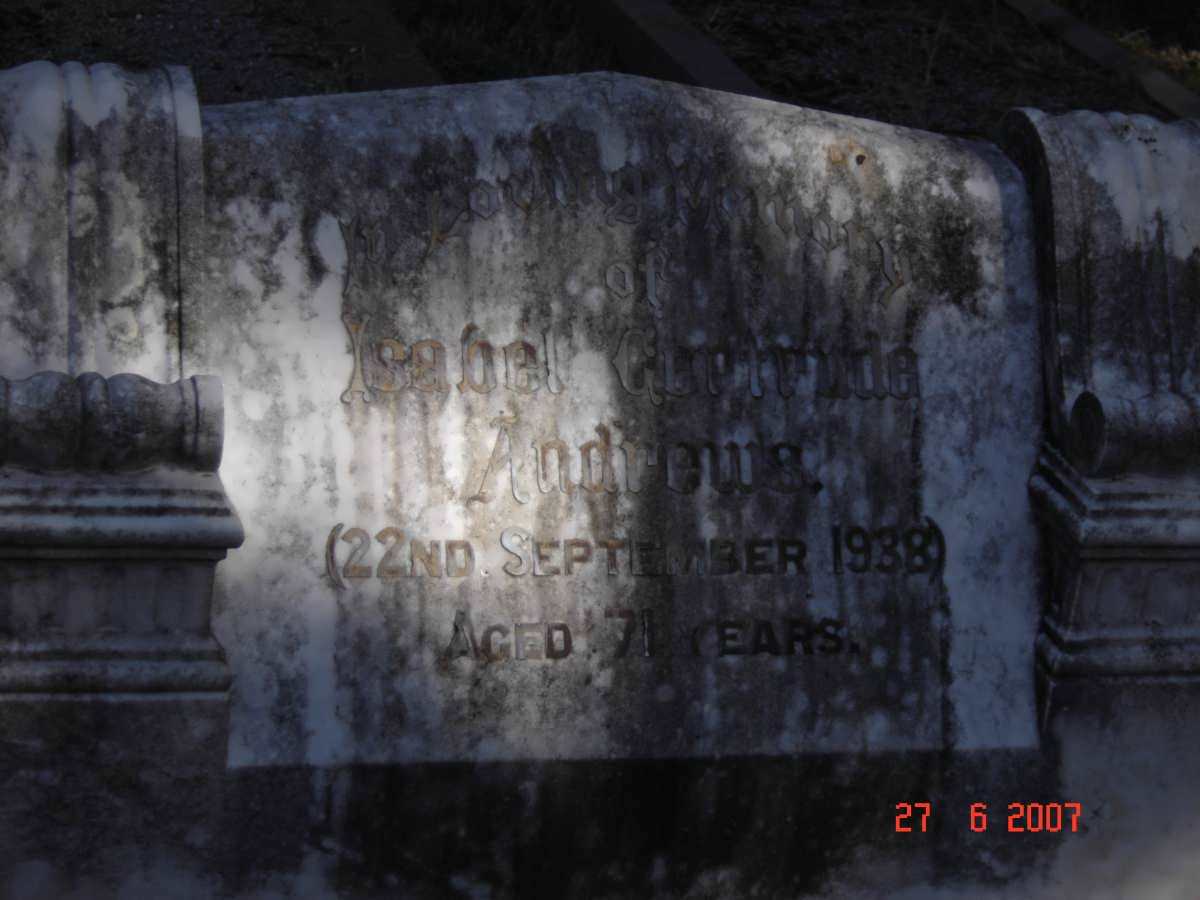 ANDREWS Isabel Gertrude -1938