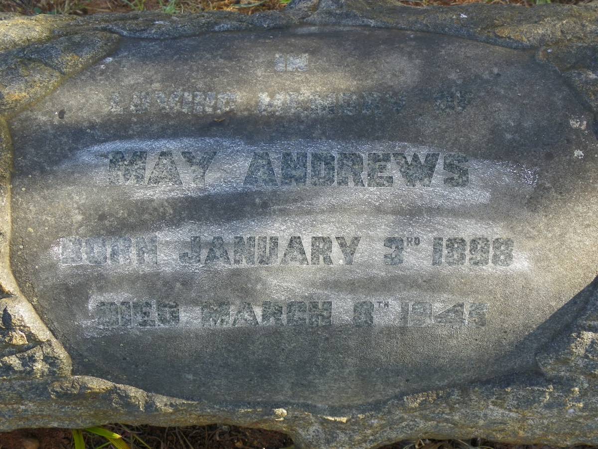 ANDREWS May 1898-1945