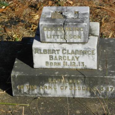 BARCLAY Albert Clarence 1913-1917